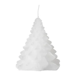 Vela Granny Christmas tree Ø9x10 cm, Pure White