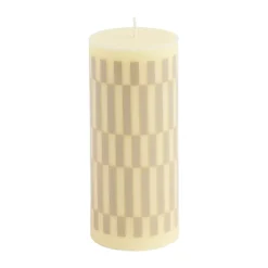 Vela gruesa Column Candle small 15 cm, Cream-sand