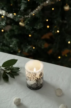 Vela gruesa LED Moomin 10 cm, The pond