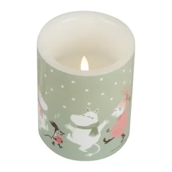 Vela gruesa LED Moomin 12,5 cm, Festive spirits