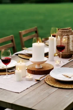 Vela gruesa LED Uyuni blanco Ø5 cm, 7,5 cm