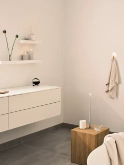 Vela LED ester & erik, 22 Linen Grey, 15 cm