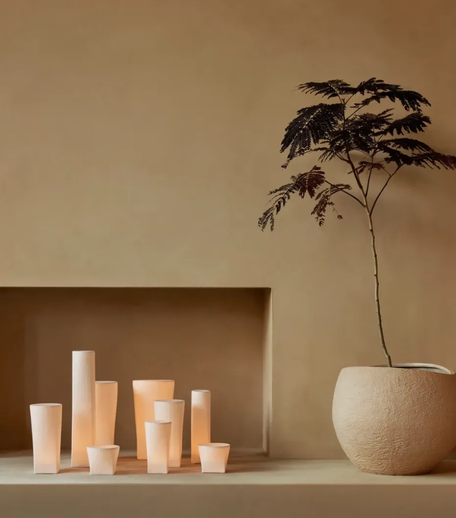 Vela LED Ignus 35 cm, Blanco hueso