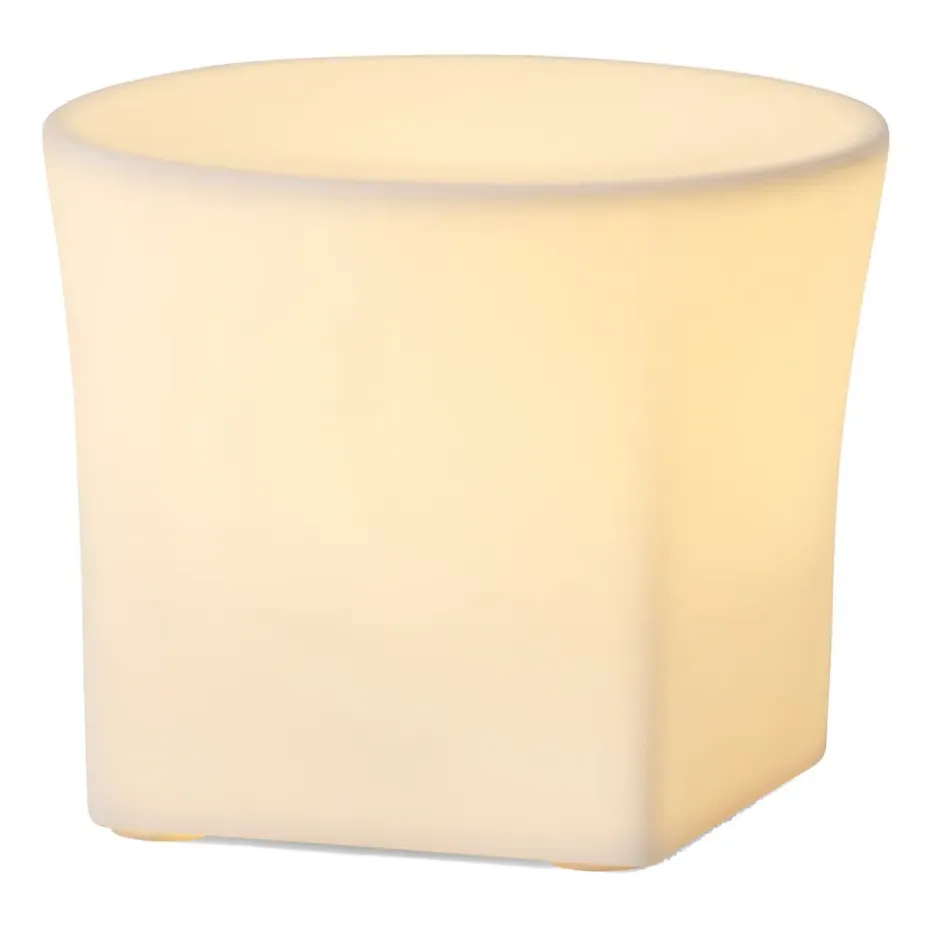 Vela LED Ignus 8 cm, Blanco hueso