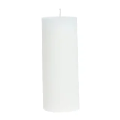 Vela Lissa Ø6x15 cm, Blanco