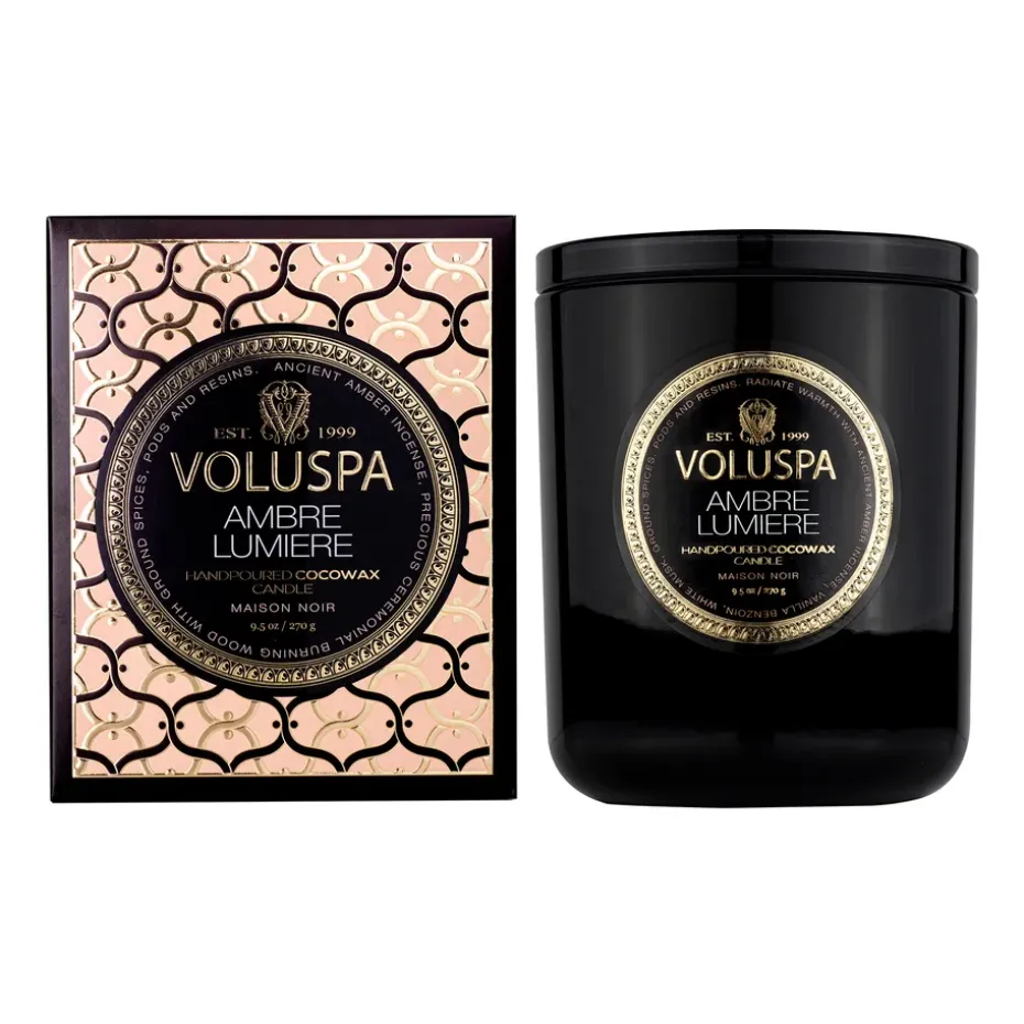 Vela perfumada Classic Maison Noir 60 horas, Ambre Lumiere