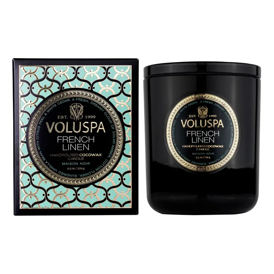 Vela perfumada Classic Maison Noir 60 horas, French Linen