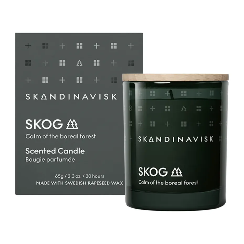 Vela perfumada con tapa Skog, 65 g