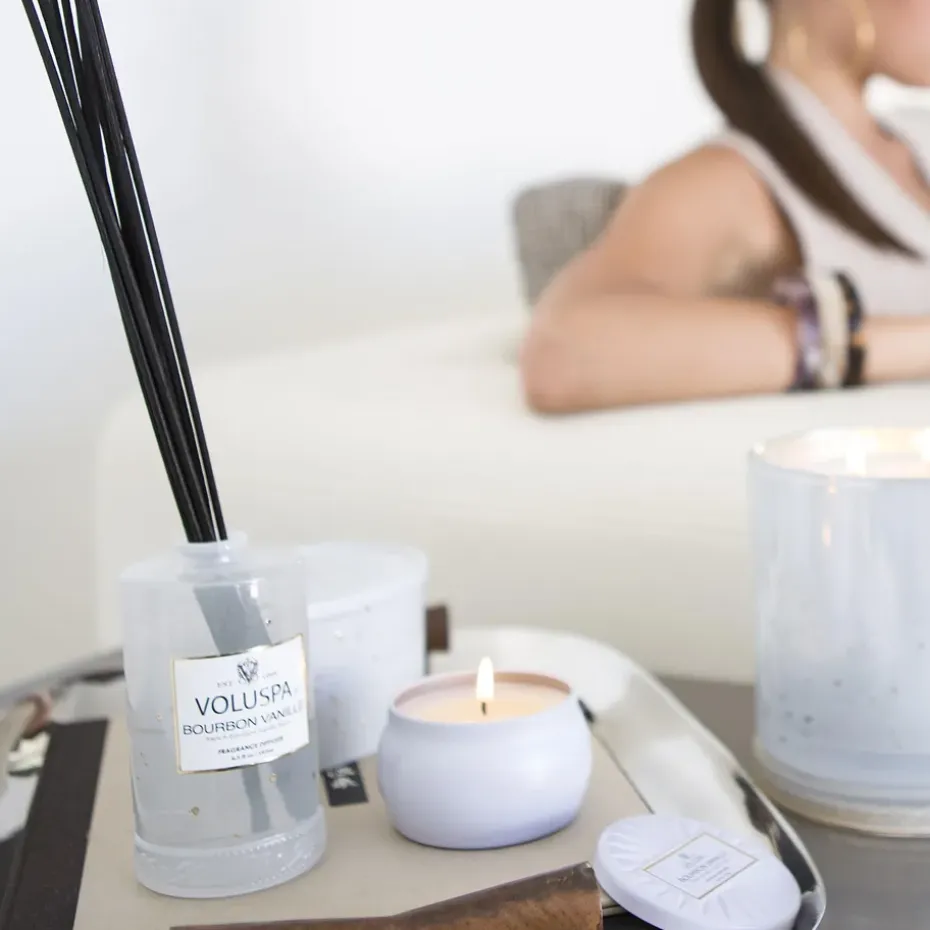 Vela perfumada Decorative Tin 25h, Bourbon Vanille