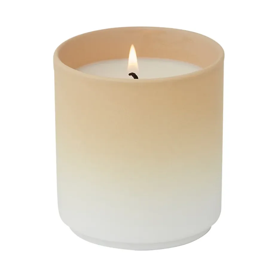 Vela perfumada Design Letters dip dye Ø8 cm, Beige