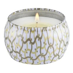 Vela perfumada Maison Blanc Mini Tin 25 horas, Suede Blanc