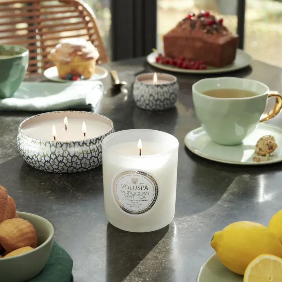Vela perfumada Maison Blanc Mini Tin 25 horas, Moroccan Mint Tea