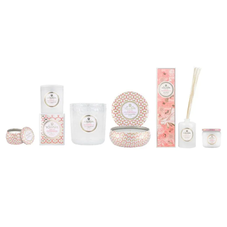 Vela perfumada Maison Blanc 3-wick Tin 40 horas, Saijo Persimmon