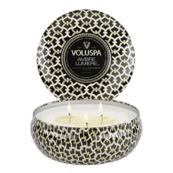 Vela perfumada Maison Noir 3-wick Tin 40 horas, Ambre Lumiere