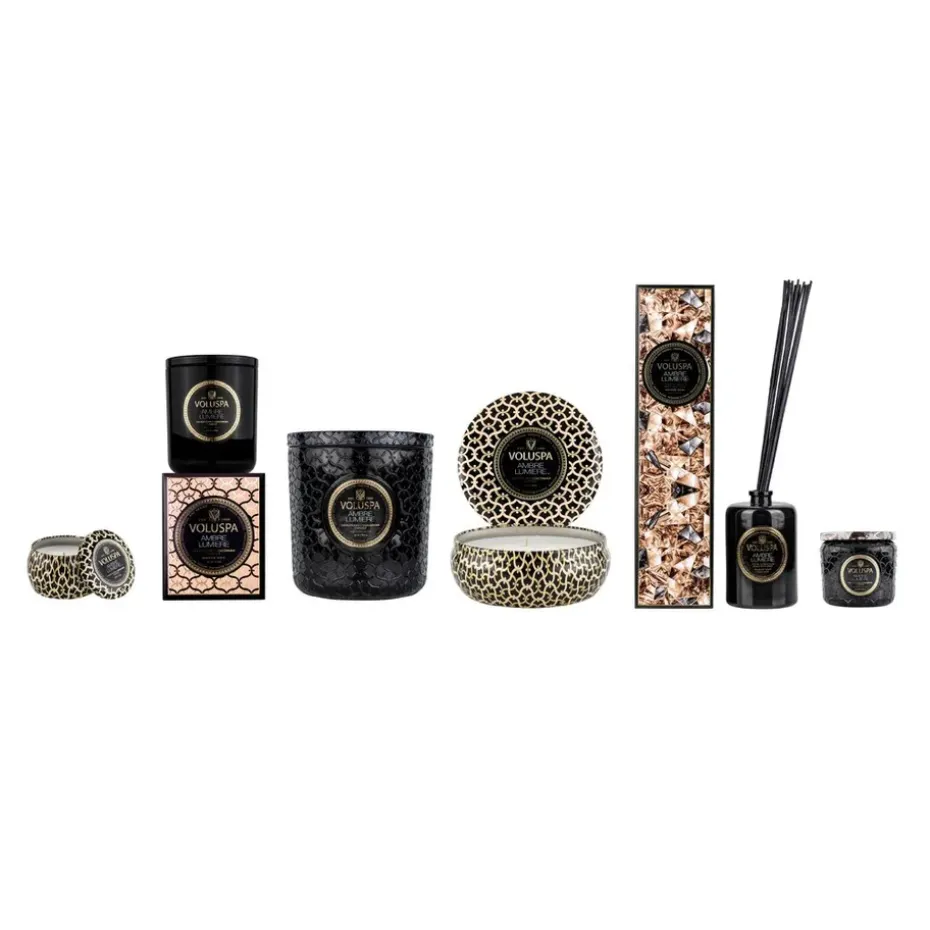 Vela perfumada Maison Noir 3-wick Tin 40 horas, Ambre Lumiere