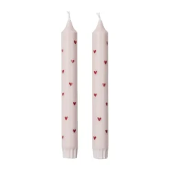 Velas Amor 2-pack, Light pink-red