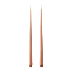 Velas LED ester & erik, 2-pack, 20 Rosy caramel, 40 cm