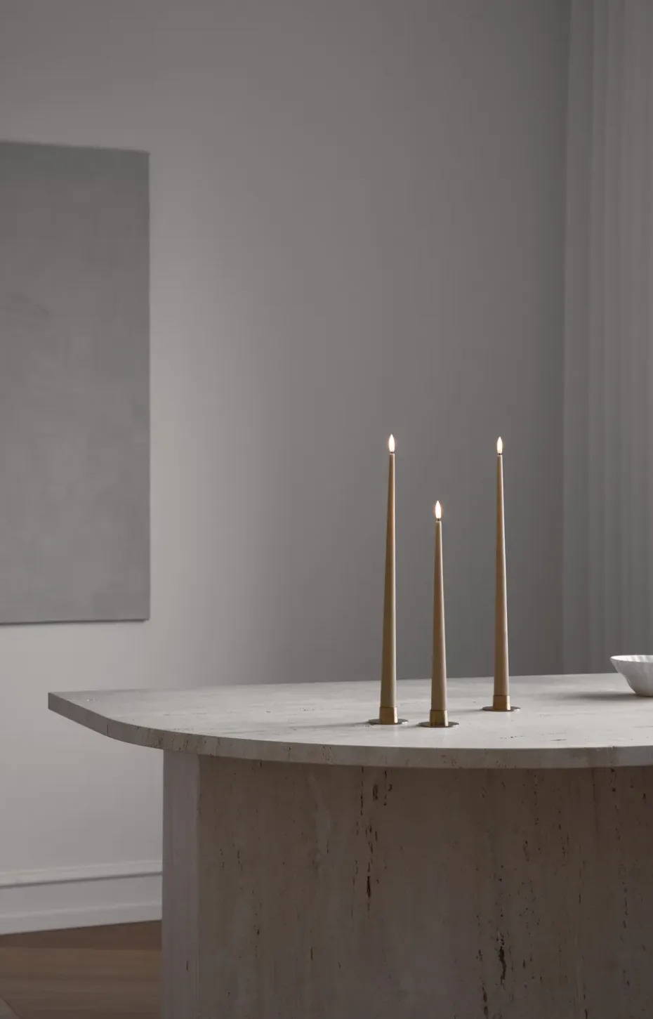 Velas LED ester & erik, 2-pack, 20 Rosy caramel , 30 cm