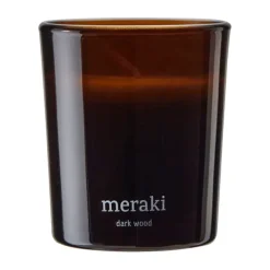 Velas perfumadas 12 horas Meraki 12, 2-pack, Dark wood
