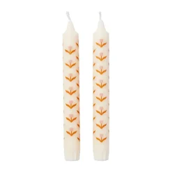 Velas Tulip 2-pack, White-soft pink
