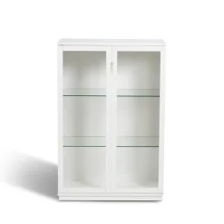Vitrina Aoko 120 cm, Lacado blanco