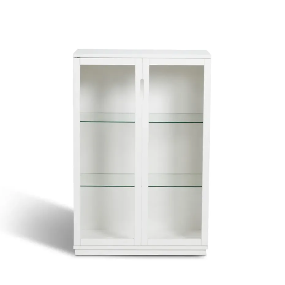 Vitrina Aoko 120 cm, Lacado blanco