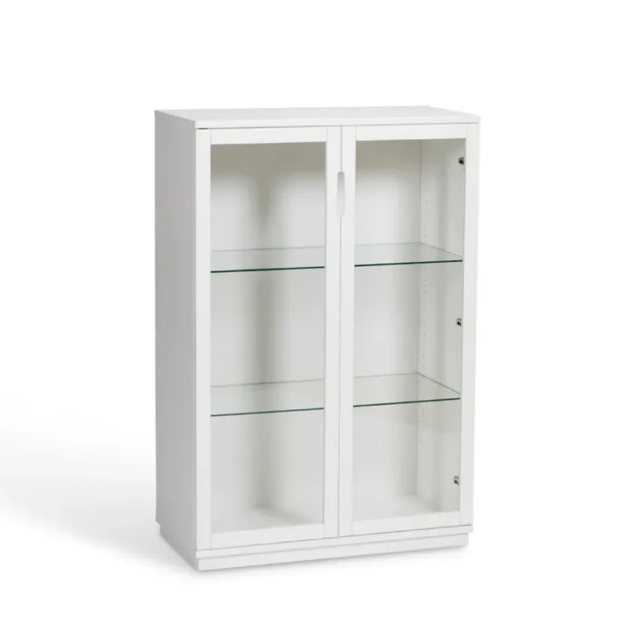 Vitrina Aoko 120 cm, Lacado blanco