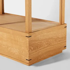 Vitrina Japanese grande, Roble aceitado en tono cálido