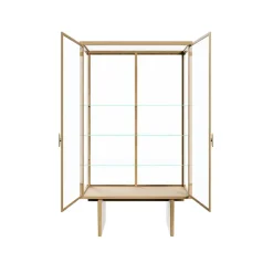 Vitrina Private, Vidrio, roble teñido claro