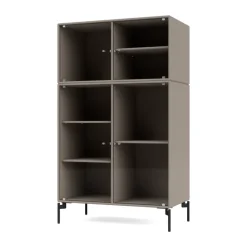 Vitrina Ripple III 69,6x117,6x38 cm, Truffle-ben black