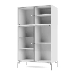 Vitrina Ripple III 69,6x117,6x38 cm, NewWhite-ben chrome