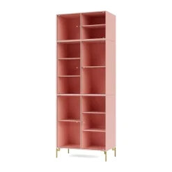 Vitrina Ripple IV 69,6x187,2x38 cm, Ruby-ben brass