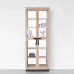 Vitrina The Bow, Roble aceitado blanco