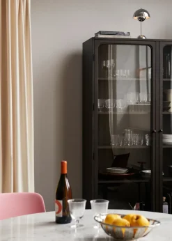 Vitrina Trace SC88 120x192x40 cm, Dark stained oak