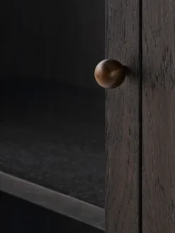 Vitrina Trace SC87 50x192x40 cm, Dark stained oak